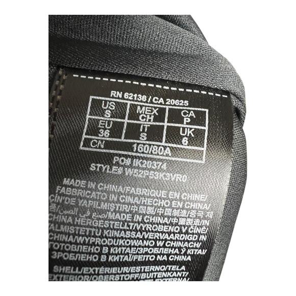 Guess Striped Peplum Top with Choker Neckline White/Black Women's S Casual Chic - Picture 9 of 10